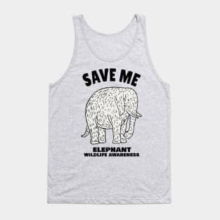 Elephant Protect Our Beautiful Wildlife Tank Top